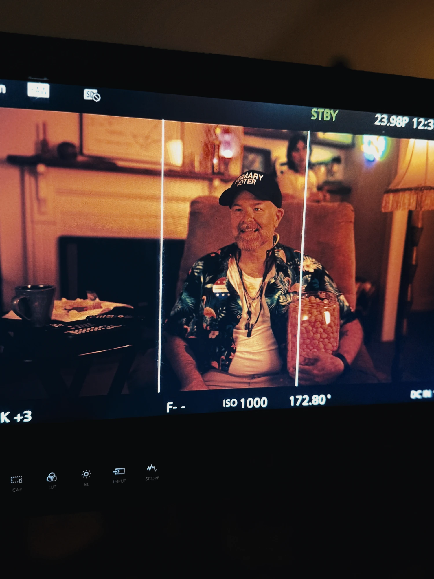 Best of Tennessee scene displayed on a production monitor