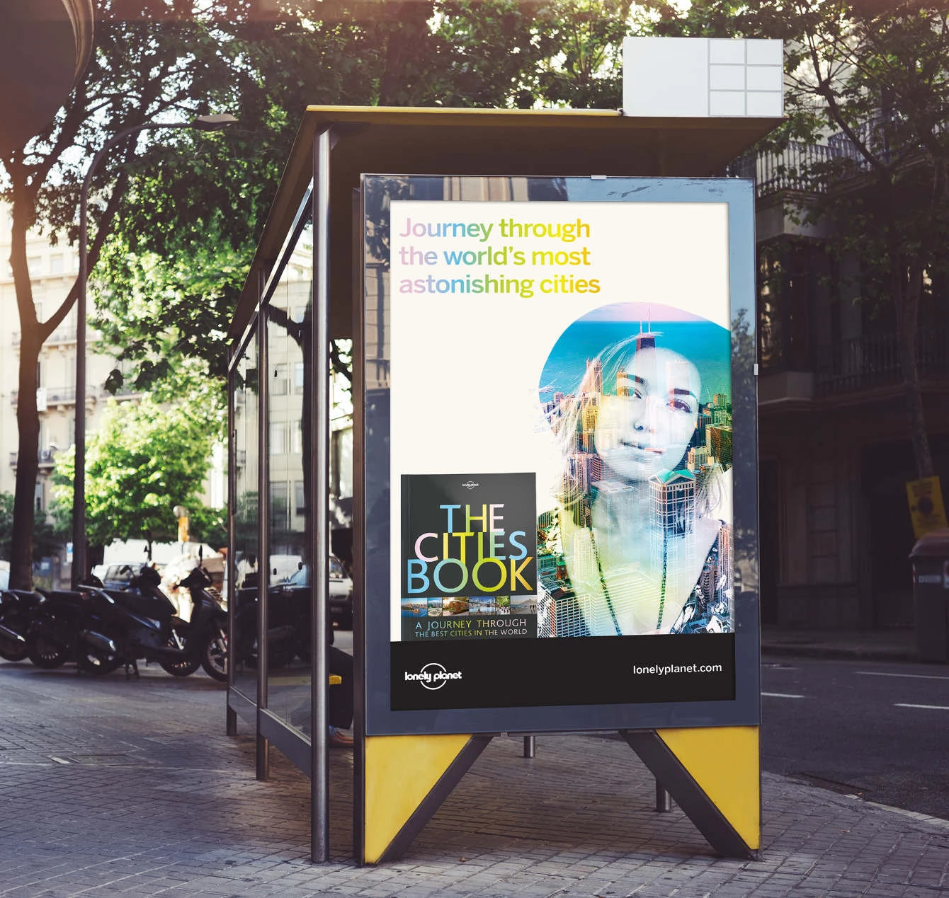 Pathfinders bus stop poster mockup